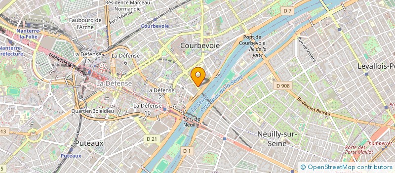 localisation de l'entreprise HEMISPHERES à COURBEVOIE