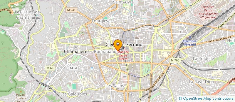 localisation de l'entreprise HEMISPHERES  CLERMONT-FERRAND