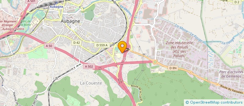 localisation de l'entreprise HEMMA à AUBAGNE
