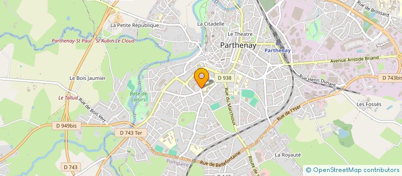localisation de l'entreprise HEMO  PARTHENAY