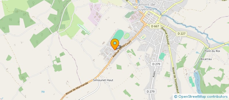 localisation de l'entreprise HEMON PLATRERIE CARRELAGE  MIRAMONT-DE-GUYENNE