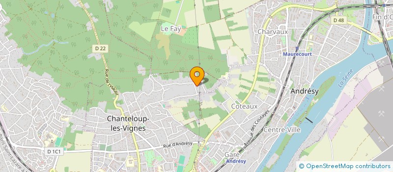 localisation de l'entreprise HEMORAGY à CHANTELOUP-LES-VIGNES