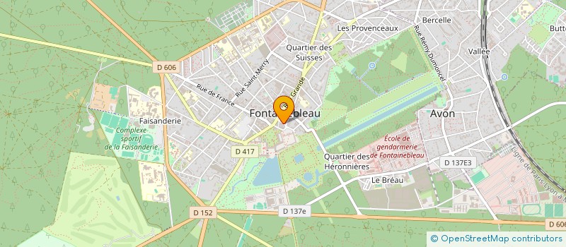 localisation de l'entreprise HEMP FRANCE GROSSISTE à FONTAINEBLEAU
