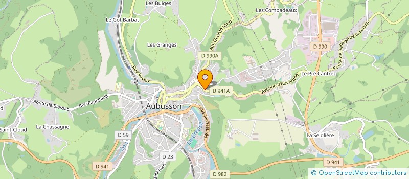 localisation de l'entreprise HEMPFUEL DISTRIBUTION  AUBUSSON