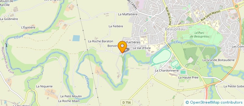 localisation de l'entreprise HEMS ET HERA à BEAUPREAU-EN-MAUGES