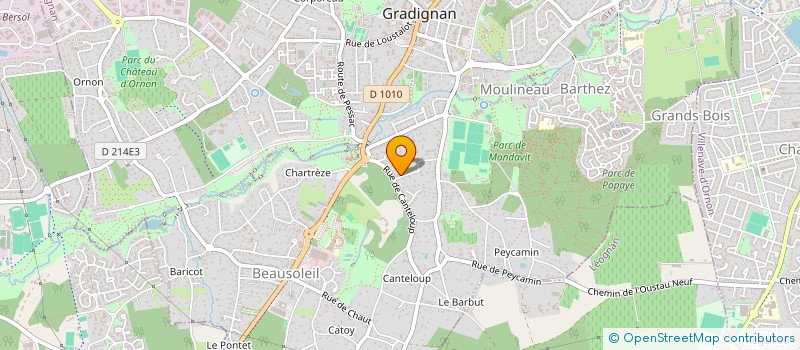 localisation de l'entreprise HEN à GRADIGNAN