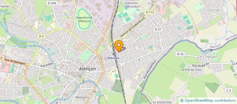 localisation de l'entreprise HEN-ELEC à ALENCON