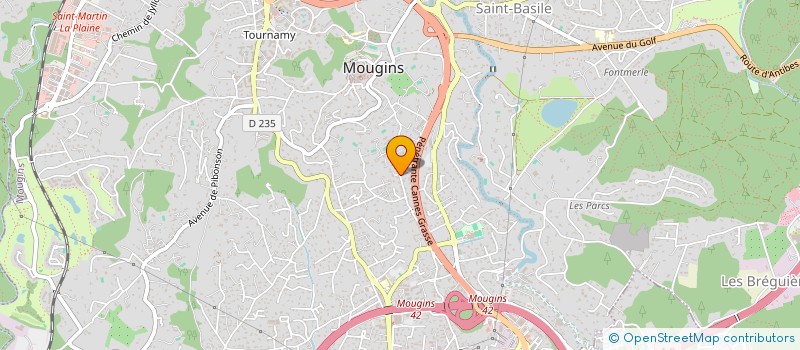 localisation de l'entreprise HENA à MOUGINS