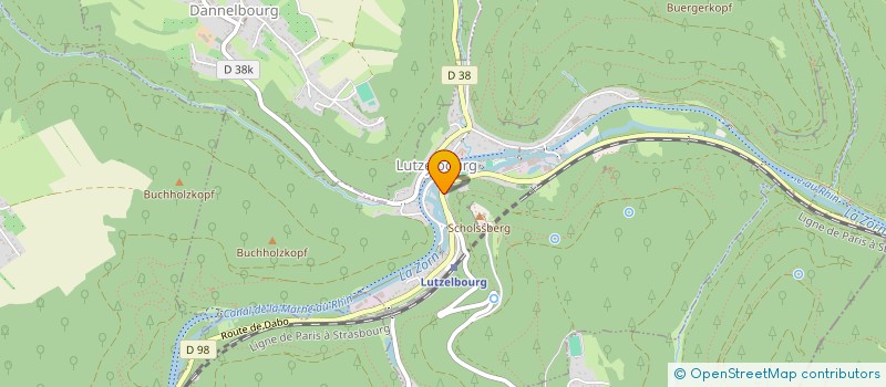 localisation de l'entreprise HENA  LUTZELBOURG