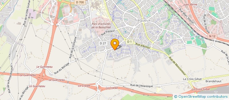 localisation de l'entreprise HENARA à TREGUEUX