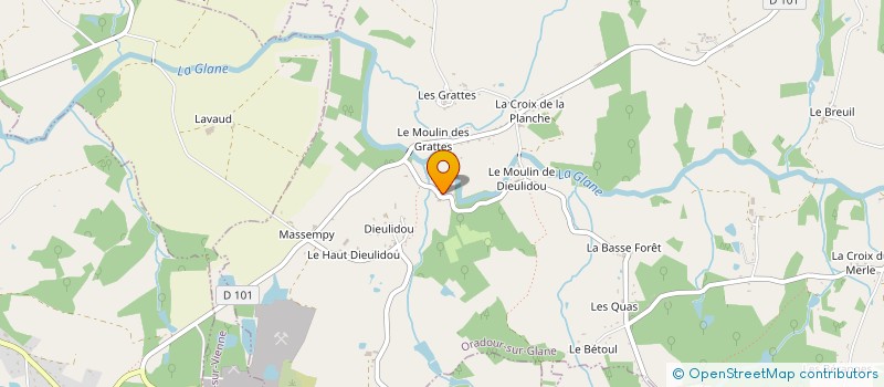 localisation de l'entreprise HENAULT FRERES à ORADOUR-SUR-GLANE