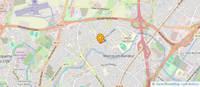 localisation de l'entreprise HENBERT INVEST à MARCQ-EN-BARŒUL