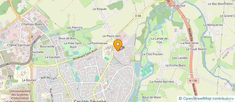 localisation de l'entreprise HENBOUCHAN  THORIGNE-FOUILLARD