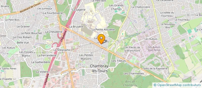 localisation de l'entreprise HENCHOZ  CHAMBRAY-LES-TOURS