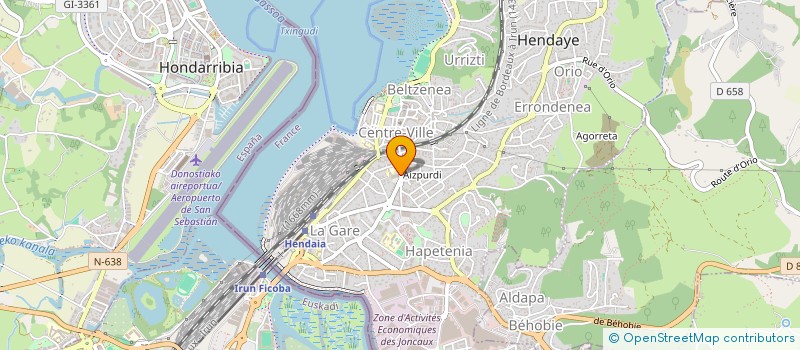localisation de l'entreprise HENDABERRI à HENDAYE