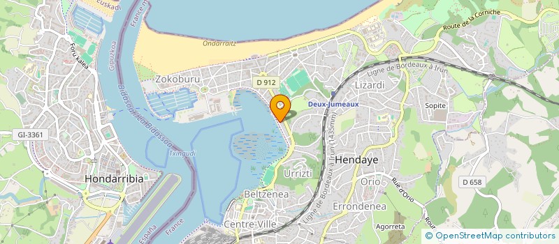 localisation de l'entreprise HENDAYE CROISIERES à HENDAYE