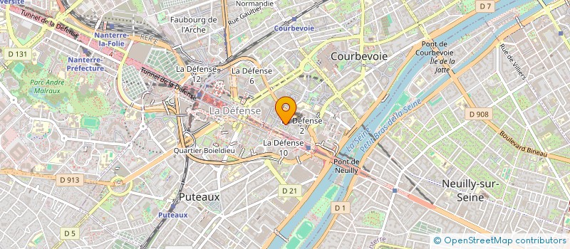 localisation de l'entreprise HENDELUS EXPERT SERVICE à COURBEVOIE