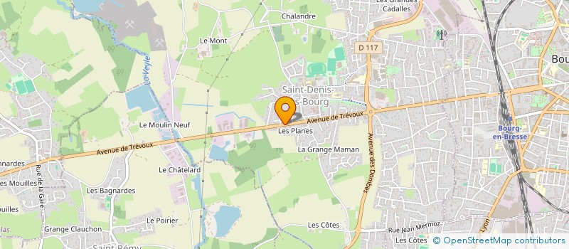 localisation de l'entreprise HENELLEBEE à SAINT-DENIS-LES-BOURG