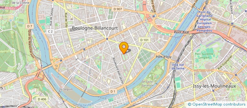 localisation de l'entreprise HENERGIEM à BOULOGNE-BILLANCOURT