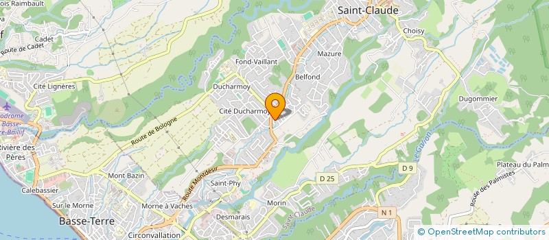 localisation de l'entreprise HENGIL à SAINT-CLAUDE