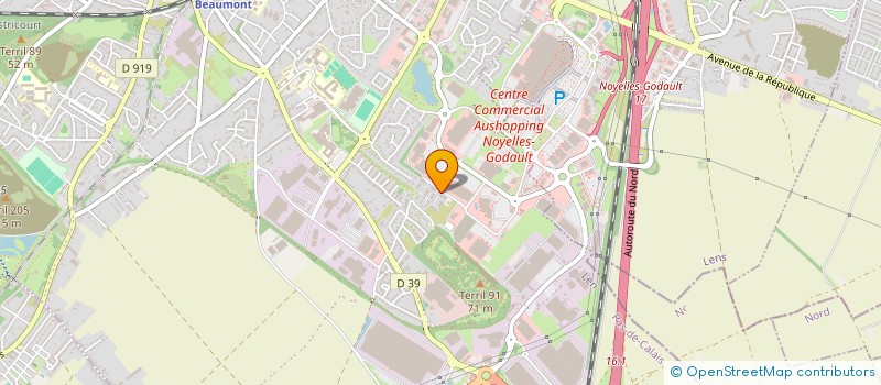 localisation de l'entreprise HENIN BAZAR  HENIN BEAUMONT