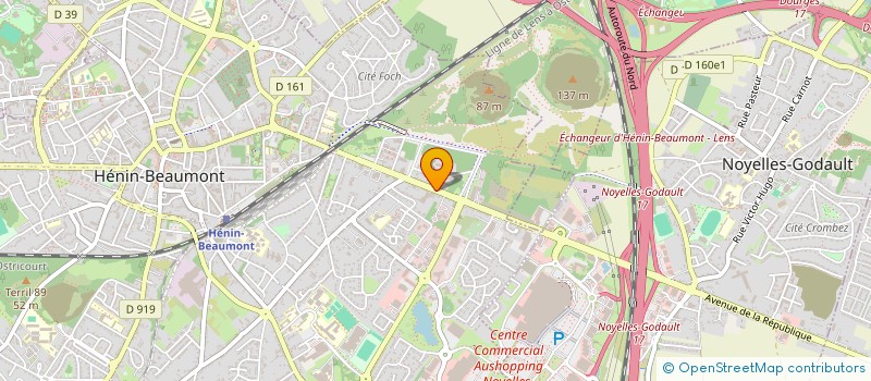 localisation de l'entreprise HENIN EMBALLAGES  HENIN-BEAUMONT