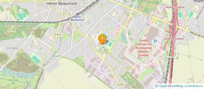 localisation de l'entreprise HENIN JUDO JUJITSU à HENIN-BEAUMONT