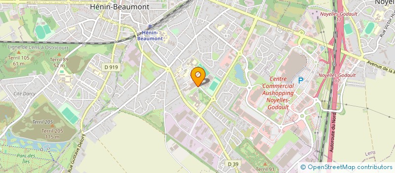 localisation de l'entreprise HENIN TEAM GRIMPE à HENIN-BEAUMONT