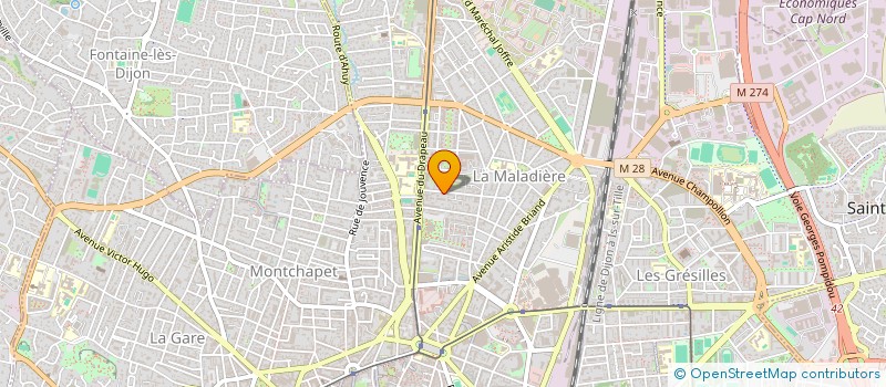 localisation de l'entreprise HENJOPE à DIJON