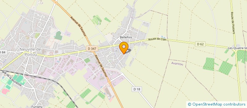 localisation de l'entreprise HENNAELE  NEUVILLE-DE-POITOU