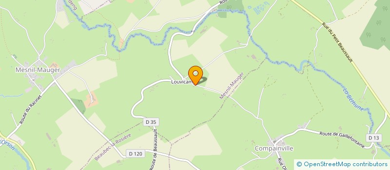 localisation de l'entreprise HENNEBEL CHEMINEE  MESNIL-MAUGER