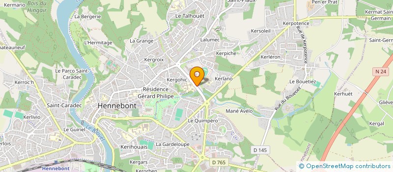localisation de l'entreprise HENNEBIHAN  HENNEBONT