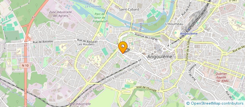 localisation de l'entreprise HENNEQUIN - GRIFFON à ANGOULEME