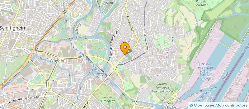 localisation de l'entreprise HENNER FRERES à STRASBOURG