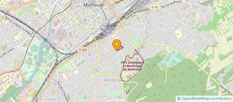 localisation de l'entreprise HENNER + ROLAND ARCHITECTES  MULHOUSE