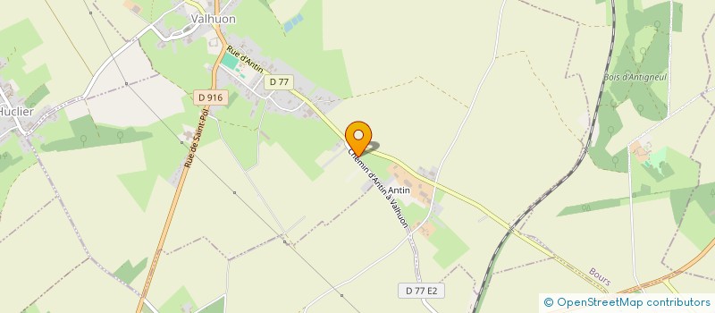 localisation de l'entreprise HENNERE - ELECTRICITE - PLOMBERIE  VALHUON