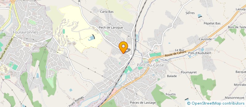 localisation de l'entreprise HENNEREZ à PONT-DU-CASSE
