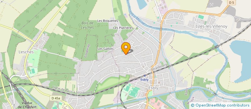 localisation de l'entreprise HENNERS  ESBLY