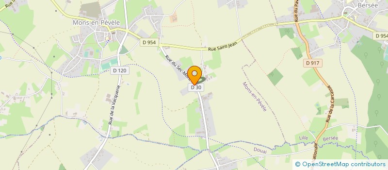 localisation de l'entreprise HENNETTE PERE ET FILS  MONS-EN-PEVELE