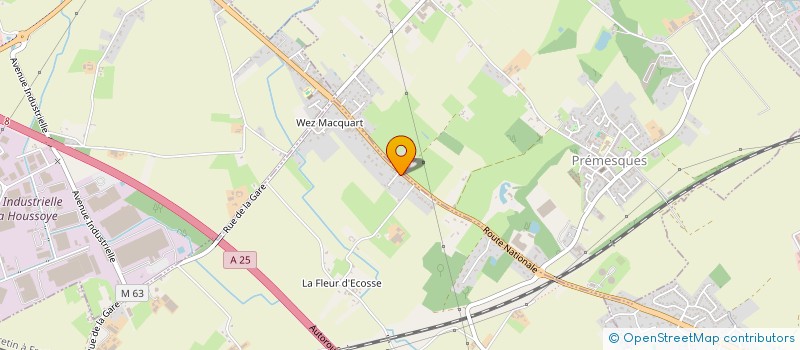 localisation de l'entreprise HENNETTE PNEUS à ENNETIERES-EN-WEPPES