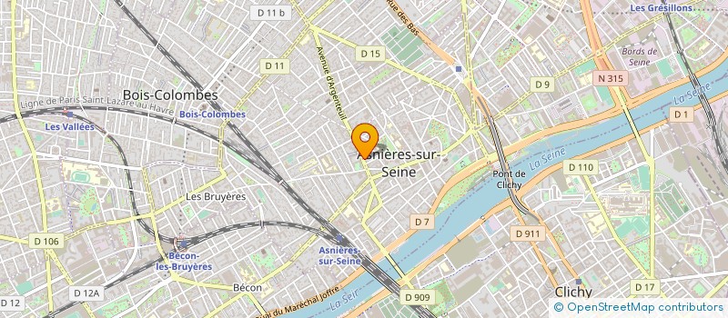 localisation de l'entreprise HENNI GM  ASNIERES-SUR-SEINE