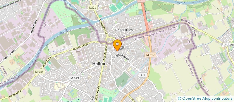 localisation de l'entreprise HENNION VERVAEKE  HALLUIN