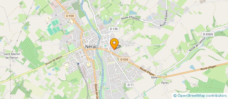 localisation de l'entreprise HENNOBOIS  NERAC