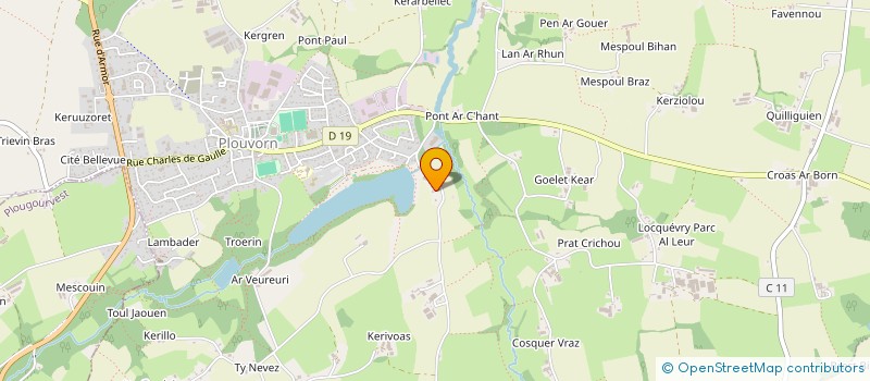 localisation de l'entreprise HENO-MORELLEC  PLOUVORN