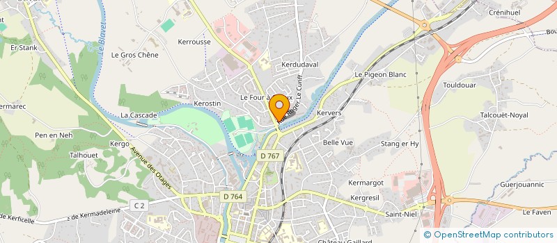 localisation de l'entreprise HENO - POILVERT à PONTIVY