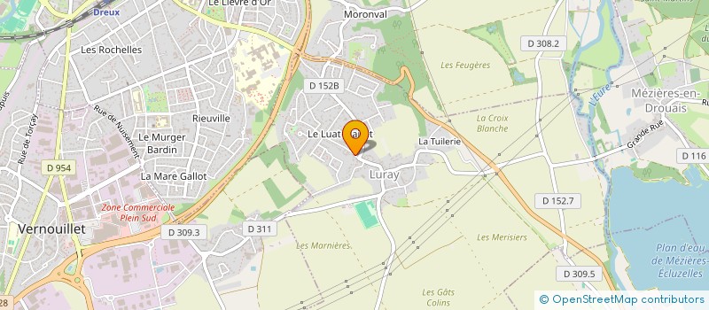 localisation de l'entreprise HENOA à LURAY
