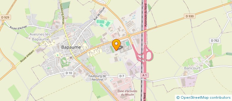 localisation de l'entreprise HENOCQUE INVESTISSEMENT  BAPAUME