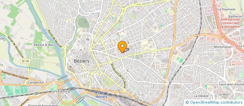 localisation de l'entreprise HENRI 10  BEZIERS