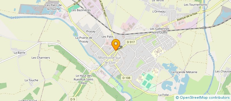 localisation de l'entreprise HENRI  MONTOIRE-SUR-LE-LOIR