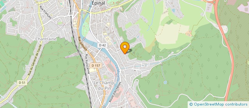 localisation de l'entreprise HENRI à EPINAL